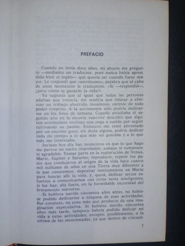Libro La Conexión Cósmica Carl Sagan Tapa Dura