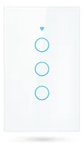 Comprar Llave De Luz Táctil 3 Canales Blanco Wifi Tuya Smart