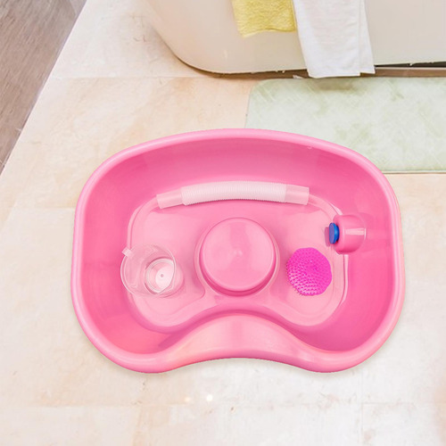 Cuenco Para Limpieza Del Cabello, Lavabo Para Champú Rosa