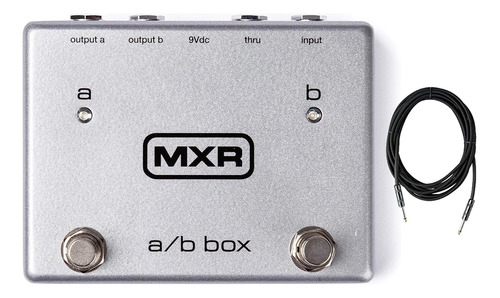 Mxr M196 A/b Pedal De Conmutación De Caja Bundle Cable...