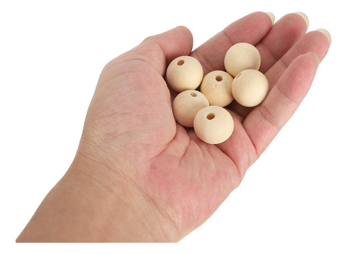 Colar De Madeira Com Grânulos Redondos, 200 Peças, Joias Bal