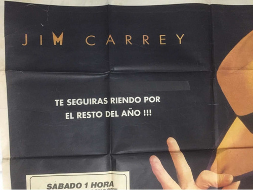 Poster Mask - Jim Carrey Doble Original 1994 Ver Fotos (Usado)