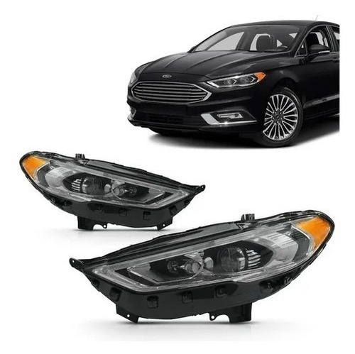 Farol Ford Fusion 2017 2018 2019 Manual Com Led Com Projetor
