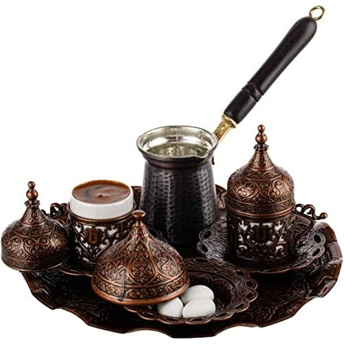 2023 Turkish Greek Arabic Coffee Full Set With Cups Sau...