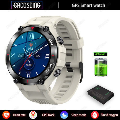 Relojes Inteligente Gps Hombres Smart Watch Ip68 Impermeable