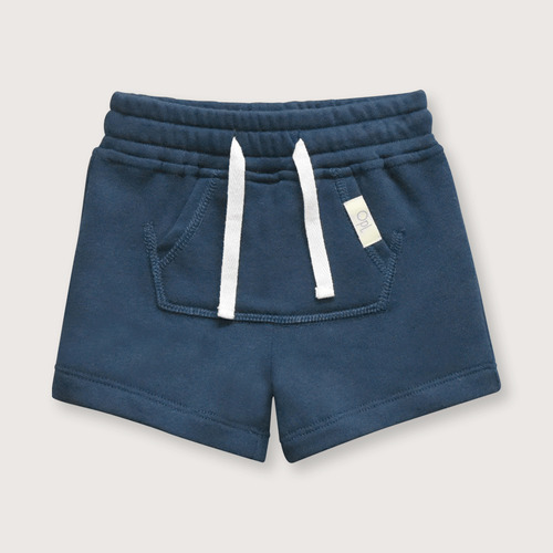 Short De Bebés Sin Corte Navy (rn - 9m)