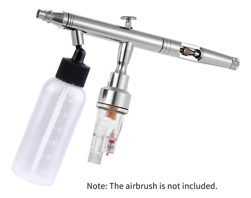 Frascos De Tinta Airbrush Jars Funnel Siphon Dual 65ml