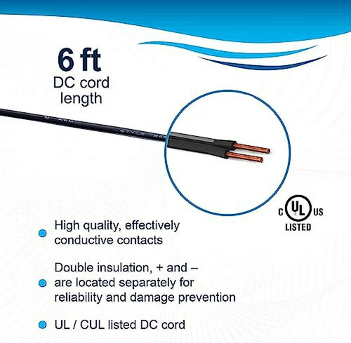 Adaptador De Corriente Hqrp Para Teclados Yamaha Piaggero Np
