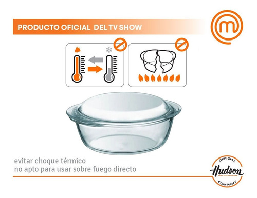 Imagen 5 de 10 de Cacerola Con Tapa Vidrio Templado Hudson 26 X 23,2 X 10,5 Cm