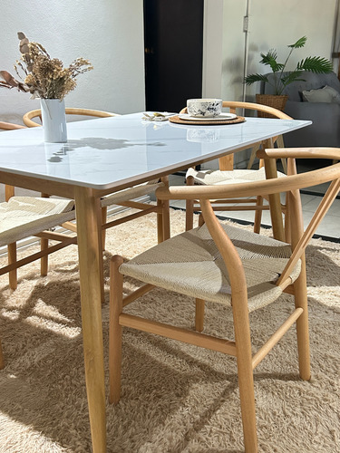 Mesa De Comedor Bulnes Neolith 160x90cm Neolith Marrón Claro