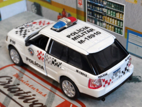Miniatura Range Rover Sport Polícia Militar Sp - Em Metal