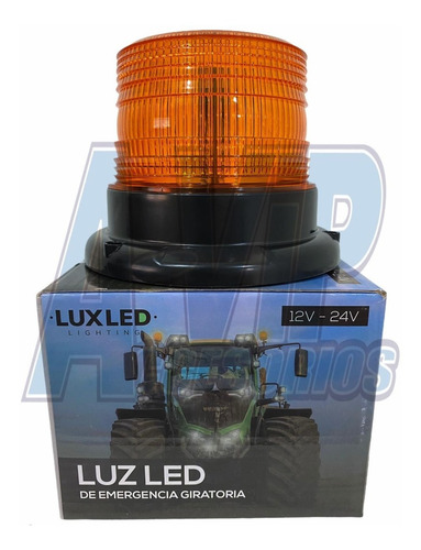 Imagen 3 de 8 de Baliza Giratoria Led 12v 24v Flash Seguridad Vial A-vip