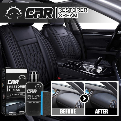 Crema Restauradora De Automóviles, Limpiador De Interiores D