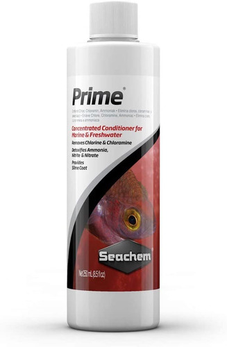 Producto Químico Acondicionador Seachem Prime Para Agua Dulc