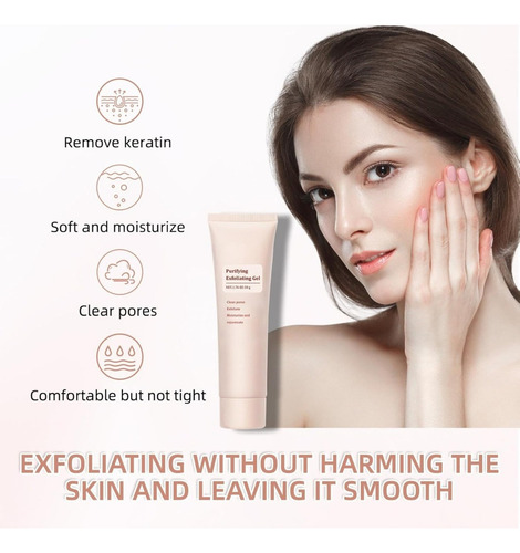 Gel Exfoliante Purificante, Gel Exfoliante Suave Para La Car