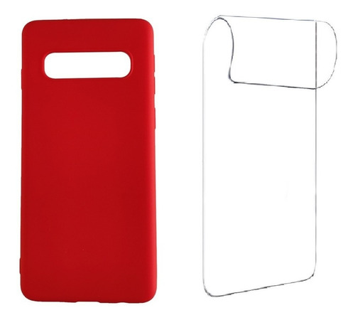 Carcasa Para Samsung S10 Slim Silicona + Lamina De Hidrogel