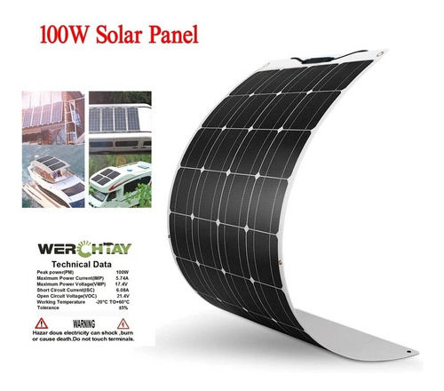 Panel Solar 12v 100w Flexible