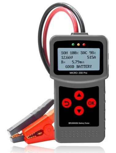 Tester Probador Baterias Auto Moto Digital Micro-200 Pro