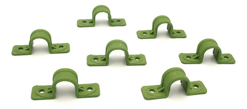 25 Abrazaderas De Nylon Verdes De 3/4 PLG Anker Color Verde
