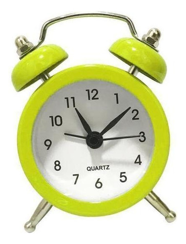 5x Retro Reloj Despertador Analógico De Silencioso Sin Tic