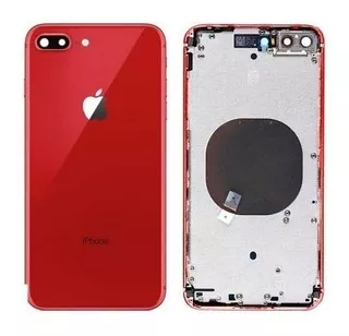 Carcasa Trasera Para iPhone 8 Plus Chasis Roja Red