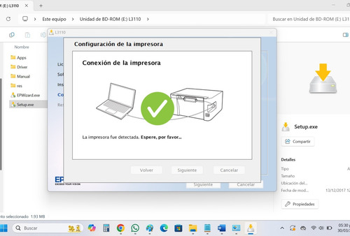 Disco De Instalación Compatible Drivers Epson L3110 Verbatim (Usado)