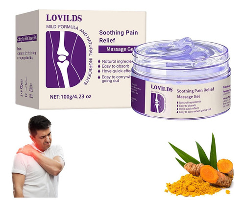 Z Gel De Masaje Lovilds Para Aliviar El Dolor Con Aceite De