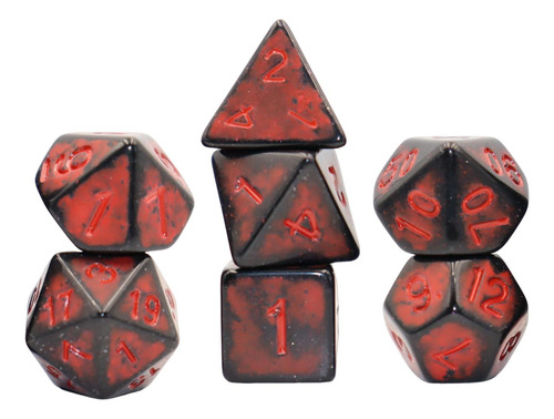 7 Uds Dados De Dados De Juego De Fiesta Dados De Acrílico