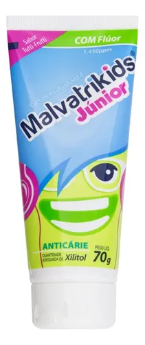 Gel Dental Malvatrikids Júnior com Flúor 70 g