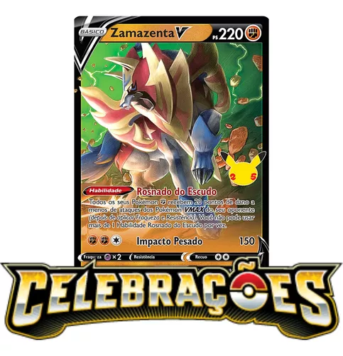 Carta Pokémon Zamazenta V Coleção Celebrações 25 Anos