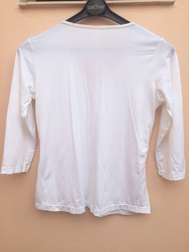 Remera Mujer Lycra Blanca Talle M O 3