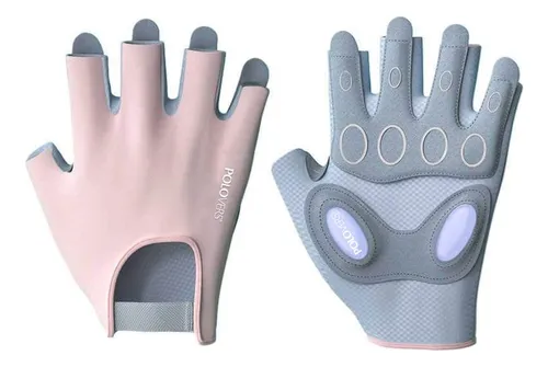 Guantes Fitness Hombre Mujer Con Almohadillas Amortigua, Moda de Mujer