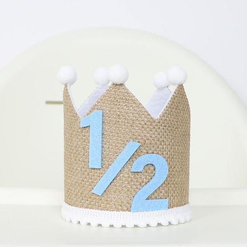 Banner De 6 Meses Bannel Tassel Bandeo Decoración De Azul