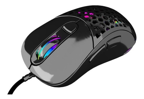 Imagen 2 de 4 de Mouse gamer VSG Aquila Air negro brillante