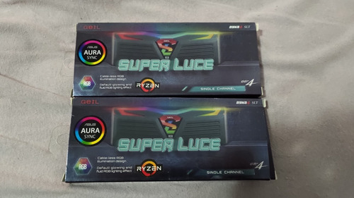 Imagem 2 de 3 de Memoria 16gb (2x8gb) Ddr4 3200mhz Geil Super Luce Rgb