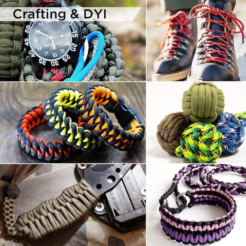 Cuerda Paracord Para Supervivencia, Disponible En 45 Colores