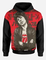 Comprar Buzo Canguro Mick Jagger Stones Rock Bandas Musica Capucha 