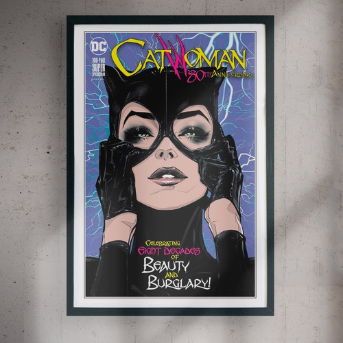 Cuadro 60x40 Dc - Catwoman - Comic Cover Face