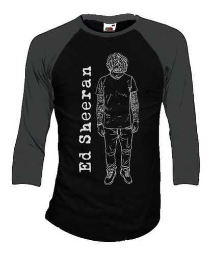 Playeras Ed Sheeran Manga 3/4 Para Hombre Y Mujer