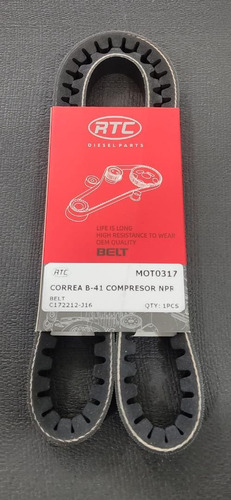 Correa De Compresor Dentada B-41 Chevrolet Npr Rtc