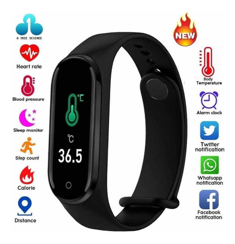 M4 Smart Band Fitband Temperatura