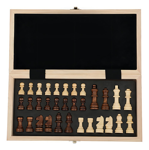 Ajedrez De Madera Tablero Plegable De Lujo Chess Juegos De Ajedrez De Madera Profesional Plegable 3 En 1 29x29 Cm