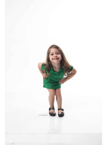 Vestido Polo Verde Esperança Infantil