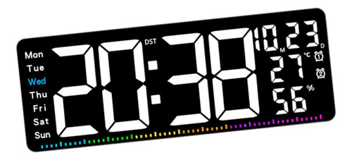 Reloj De Pared Digital Con Pantalla De Temperatura Reloj