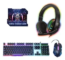 Comprar Combo Teclado Y Mouse Gamer Retroiluminado Audifonos Mouse