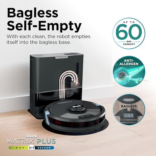 Robot Aspirador Y Mopa Shark Matrix Plus 2en1, Autovaciable