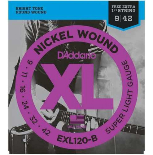 Cordas D'addario Exl120 Guitarra 009 Nickel Wound