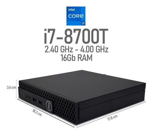 Computadora Optiplex 3060 I7-8700t 16gb 500gb + Office Ref (Reacondicionado)