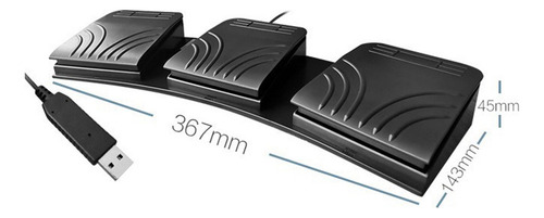 De Pedal De Pie Usb For Pc, Interruptor De Pie Triple,