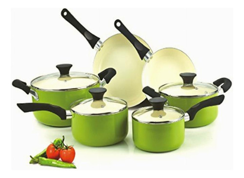 Cook N Set De Utensilios De Cocina, Verde